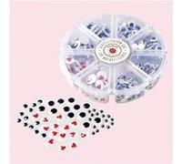 Lulubug Lot de 500 yeux et coeurs mobiles