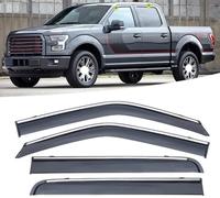 LUlude Auto Deflecteurs d'air pour Ford F150 2015-2022, Déflecteurs de Vent Déflecteurs Latéraux Deflecteur Vitre Déflecteurs de Pluie