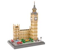 LULUFUN Bloc de Construction Big Ben Mini, Kit de Blocs de modèle d'architecture célèbre de Londres, Maquettes de Collection à Construire, Cadeaux Jouets pour Enfants et Adultes 3466 pièces