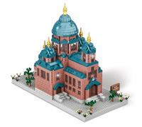 LULUFUN Jeu de Blocs de Construction, Maquette d'architecture de la cathédrale Sainte-Sophie, Mini-Blocs pour Les Amateurs, Cadeau pour Adultes et Enfants (1515pcs)