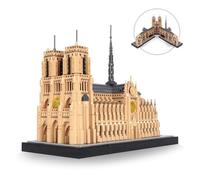 LULUFUN Kit de Blocs de Construction, Mobile Notre-Dame de Paris Église Modèle Kits Puzzle 3D Adulte Architecture Jouets de Construction 5210 Pièces