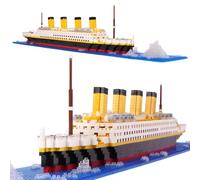 LULUFUN Titanic - Lot de 1860 Blocs de Construction - Jouet éducatif - Cadeau pour Adultes et Enfants