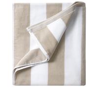 LULUHOME Serviette de Plage surdimensionnée en Peluche - Coton Moelleux épais 91,4 x 178,8 cm - Serviettes de Piscine rayées en Mousseline de Soie pour Adultes