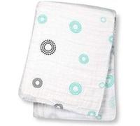 Lange Mousseline - Cercles Bleu/Gris