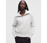 lululemon - Alpaca-Blend Collared Half-Zip Sweater pour Femmes - Gris - Taille S