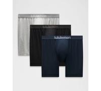 lululemon - Always In Motion Boxer Brief 7" 3 Pack pour Hommes - Noir/Bleu - Taille XS