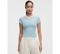 lululemon - Baby Tee ringer en coton biologique Courtside pour Femmes - Pastel - Taille S