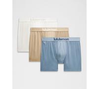 lululemon - Boxer Always in Motion Lot de 3 pour Hommes - 13 cm - Bleu - Taille XL