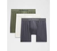 lululemon - Boxer Always in Motion Lot de 3 pour Hommes - 13 cm - Gris - Taille S