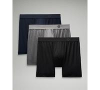 lululemon - Boxer Always In Motion Trio pour Hommes - 13 cm - Noir/Gris/Bleu - Taille L