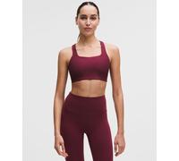 lululemon - Brassière All-Time Hero côtelée Maintien moyen, bonnets B/C pour Femmes - Burgundy - Taille XS