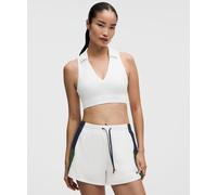 lululemon - Brassière de tennis côtelée longue à col Maintien moyen, bonnets B/C pour Femmes - Taille 10