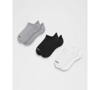 lululemon - Chaussettes à languette Daily Essential unisexe Lot de 3 - Blanc/Light Gris/Noir - Taille L