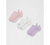lululemon - Chaussettes à languette Daily Essential unisexe Lot de 3 - Rose/Blanc/Violet - Taille XL
