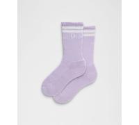 lululemon - Chaussettes Daily Essential unisexe Stripe - Blanc/Violet/Pastel - Taille XL