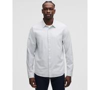 lululemon - Chemise à manches longues New Venture Nouvelle coupe classique pour Hommes - Blanc/Blue - Taille M