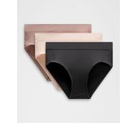 lululemon - Culotte bikini UnderEase taille haute Lot de 3 pour Femmes - Noir - Taille 2XL