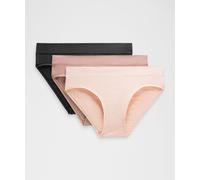 lululemon - Culotte bikini UnderEase taille mi-haute Trio pour Femmes - Noir - Taille S