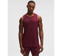 lululemon - Fast and Free Tank Perforated Stripe pour Hommes - Burgundy - Taille XS