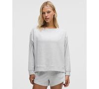 lululemon - Haut BeCalm oversize à manches longues et col bateau pour Femmes - Light Gris - Taille XS