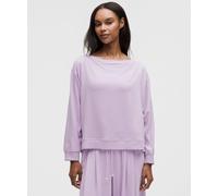 lululemon - Haut BeCalm oversize à manches longues et col bateau pour Femmes - Violet - Taille XS
