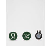 lululemon - Marque-balles de golf avec clip pour casquette Lot de 2 - Vert