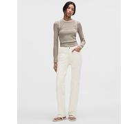 lululemon - Pantalon EasyFive taille mi-haute à coupe droite décontractée Standard pour Femmes - Taille 26