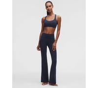 lululemon - Pantalon Groove évasé taille haute en Nulu Standard pour Femmes - Bleu - Taille 8