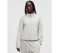 lululemon - Plush Velour Oversized Half Zip pour Femmes - Gris - Taille XL