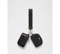 lululemon - Pochette double à dragonne - Noir/Blanc/Gold