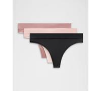 lululemon - String UnderEase taille mi-haute Lot de 3 pour Femmes - Noir - Taille M