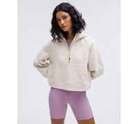 lululemon - Sweat à capuche Scuba Oversized demi-zippé pour Femmes - Gold - Taille M/L