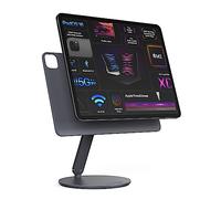 LULULOOK Support Magnétique pour iPad Pro 13"/12,9", en Alliage D'aluminium, Suspension, Pliable et Réglable, avec Base Pivotante à 360°, pour iPad Air 13'' M2/M3/M4, Support Pro 3e/4e/5e/6e Gén.