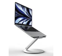 LULULOOK Support Ordinateur Portable 10-17 Pouces, en Aluminium, Réglable Hauteur & Base Rotative à 360°, Bien Solide & Refroidissement Rapide, Laptop Stand, pour Macbook/HP/Lenovo/Dell/Google/Samsung