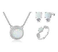 LULUMAIC Accessoires de Bijoux de mariée pour n Colliers d'opale Anneaux Boucles d'oreilles Cubes de Bijoux Fins