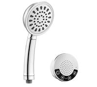 LULUMAIC avec Ordinateur Poche, générique, Haute Pression Musique Main, Bluetooth Peut Passer des appels la Pomme Douche à Sauvegarde de l'eau Universelle, Le Silicone Anti-Limes