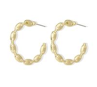 LULUMAIC Bijoux Boucles d'oreilles, Boucles d'oreilles à chaîne Ronde de Mode pour Femmes, Lien de Liaison à la Tendance Chaînes d'oreilles Creux de Boucles d'oreilles de Cerceau
