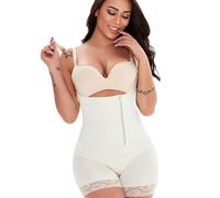 LULUMAIC Body Respirant Invisible Shapewear Bout à Bout pour Les Femmes contrôle du Ventre Corps Shaper Buste Ouvert récupération Post-Partum