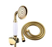 LULUMAIC Douches Haute Pression, Ensemble à Main Laiton Universel avec Tuyau et Support Douche en Acier Inoxydable de Pouces, G1 ''