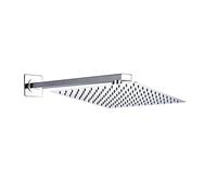 LULUMAIC Pomme avec Ordinateur Poche générique Pluie chromée Haute Pression 304 en Acier Inoxydable précipitable Piste carrée Ultra Mince Grande Cascade de Douche Casque