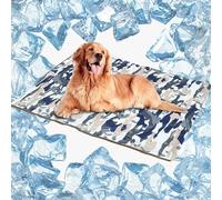 LULUMAIC Tapis de Refroidissement pour Chien Extra Large, Coussin Auto-refroidissant pour Animaux de Compagnie, Chiens, Chats, Chiots, Lapins, Double Face imperméable intérieur/extérieur, chenils,