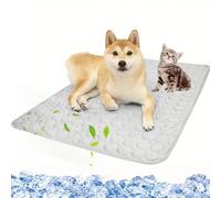 LULUMAIC Tapis rafraîchissant pour Animaux de Compagnie, Tapis rafraîchissant d'été et Coussin de Couchage pour Chiens et Chats de Petite, Moyenne et Grande Taille, Utilisation dans Une Cage, Un