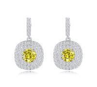 Lulumaic Women's Yellow Oreing Bround trois fois, pendentif Edge