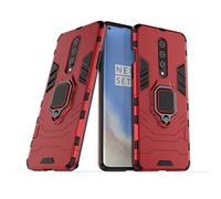 LuluMain Compatible avec 1+8 (5G) Coque, Anneau de Support Téléphone Voiture Magnétique Bague 360 Étui de Protection pour OnePlus 8 (Rouge)