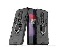 LuluMain Compatible avec 1+8 Pro (5G) Coque, Anneau de Support Téléphone Voiture Magnétique Bague 360 Étui de Protection pour OnePlus 8 Pro (Noir)