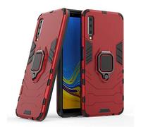 LuluMain Compatible avec Galaxy A7 (2018) Coque, Anneau de Support Téléphone Voiture Magnétique Bague 360 Étui de Protection pour Samsung Galaxy A7 2018 (Rouge)