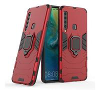 LuluMain Compatible avec Galaxy A9 (2018) Coque, Anneau de Support Téléphone Voiture Magnétique Bague 360 Étui de Protection pour Samsung Galaxy A9 2018 (Rouge)