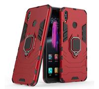 LuluMain Compatible avec Honor 8X Coque, Anneau de Support Téléphone Voiture Magnétique Bague 360 Étui de Protection pour Huawei Honor 8X (Rouge)