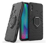 LuluMain Compatible avec Huawei P Smart (2019), Honor 10 Lite Coque, Anneau de Support Téléphone Voiture Magnétique Bague 360 Étui de Protection (Noir)