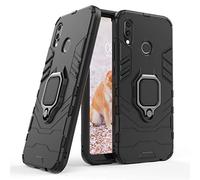 LuluMain Compatible avec Huawei P20 Lite Coque, Anneau de Support Téléphone Voiture Magnétique Bague 360 Étui de Protection pour Huawei P20 Lite, Huawei Nova 3E (Noir)